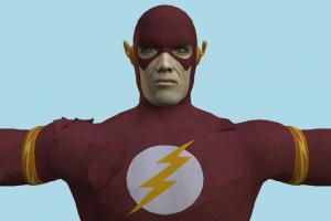 Flash Character marvel, hero, character, super, man, people, human, cartoon